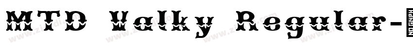MTD Valky Regular字体转换